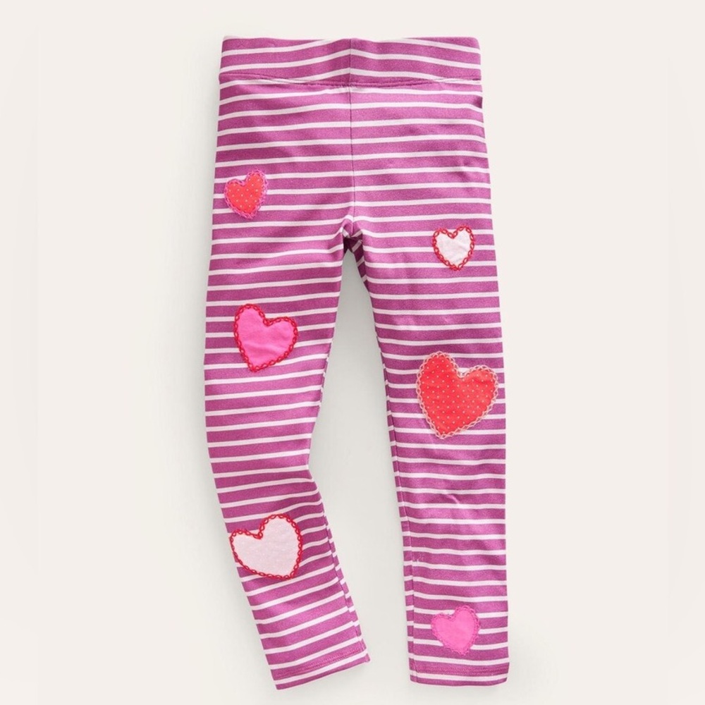 Heart Appliqué Leggings